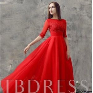 Red prom dress